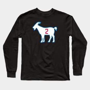 LAC GOAT - 2 - Black Long Sleeve T-Shirt